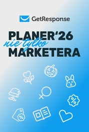Okładka Planera Marketera 2026 od GetResponse