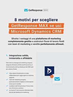 8 motivi per scegliere GetResponse MAX se usi Microsoft Dynamics CRM