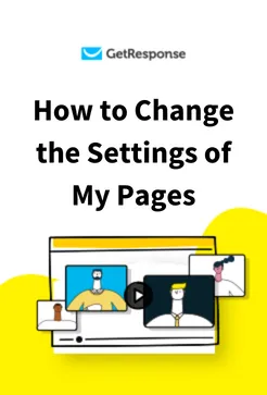 How to Change the Settings of My Pages