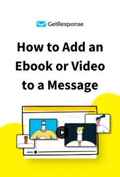 How to add an ebook or video to a message